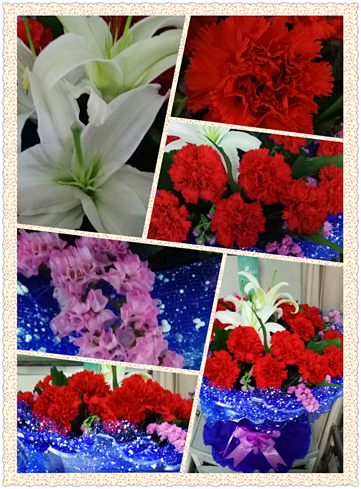 康乃馨勿忘我干花花束,康乃馨鲜花怎么晾干做成干花