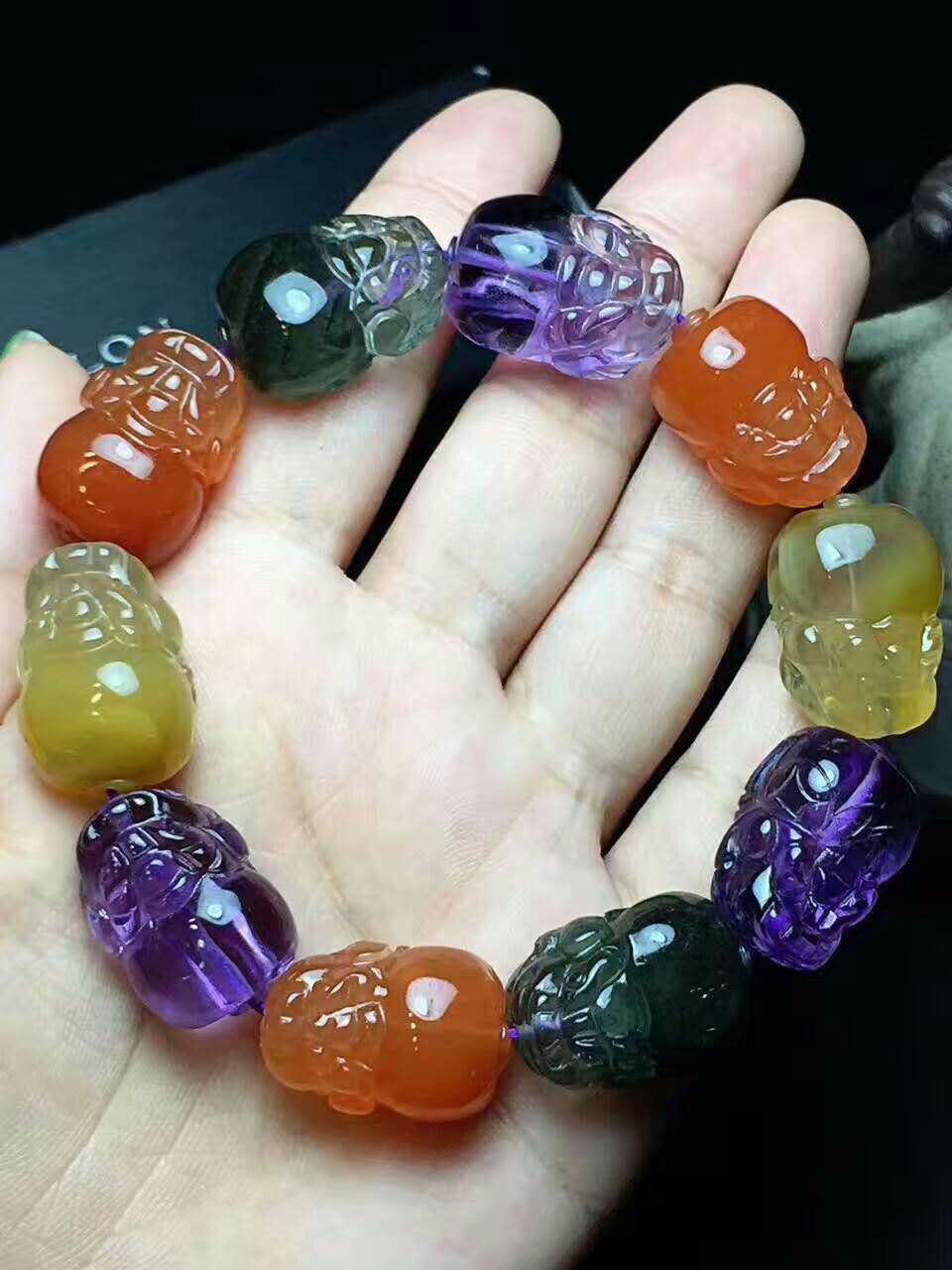 灵动水晶李宸睿邀您一起鉴赏绿幽灵手串，发晶吊坠