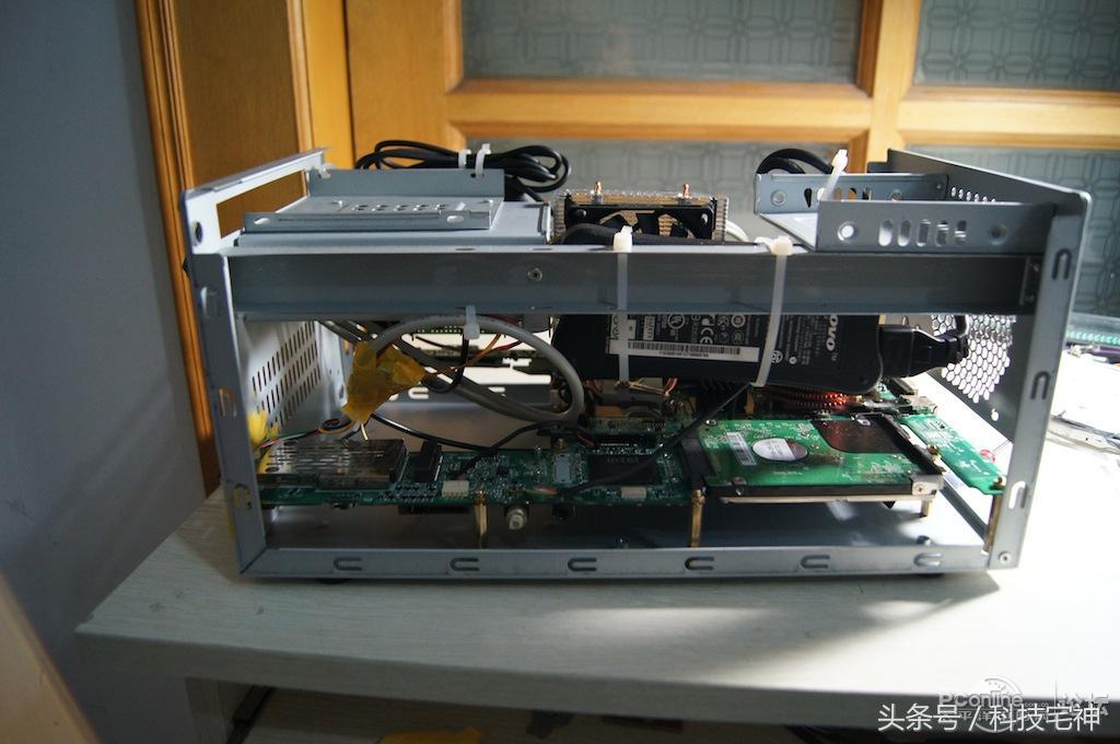 联想一体机拆机改台式电脑,旧联想笔记本改造小主机