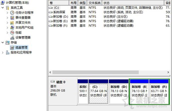 win10电脑新磁盘分区步骤图解,win10电脑磁盘分区步骤图解