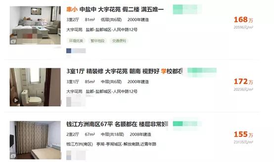 盐城市城中性价比最高的学区房,盐城市北盐中学区二手房