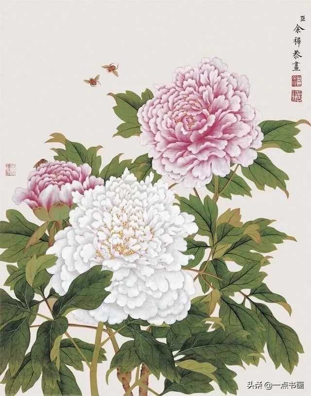 清代画家沈振麟花鸟动物作品欣赏,清代名家山水工笔画作品欣赏