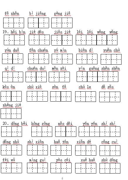 部编版1-6年级语文上册必背内容,部编版语文6年级上册背诵资料