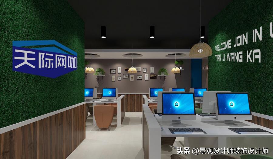 网咖设计效果图,网咖设计图哪找