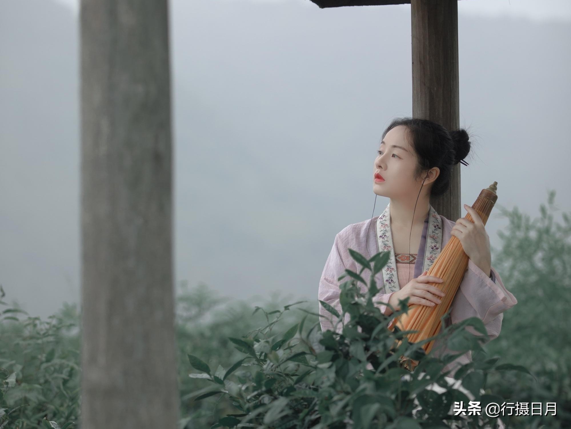 一朵青花为谁开，开在红尘紫陌，一眉笑意为谁婀，婀起和颜悦色？
