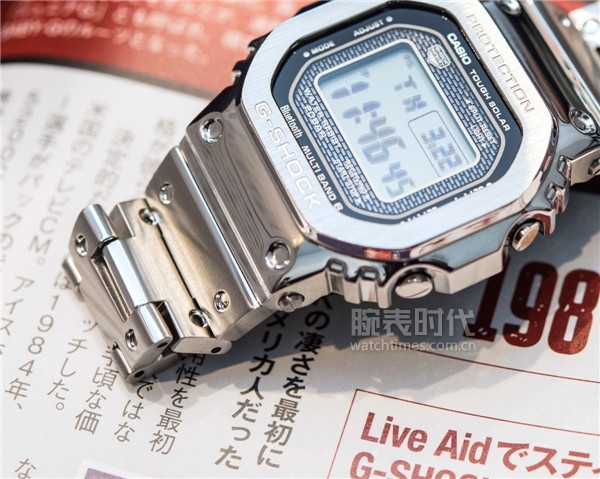 卡西欧g-shock经典如何调时间,卡西欧g-shock系列蓝紫色