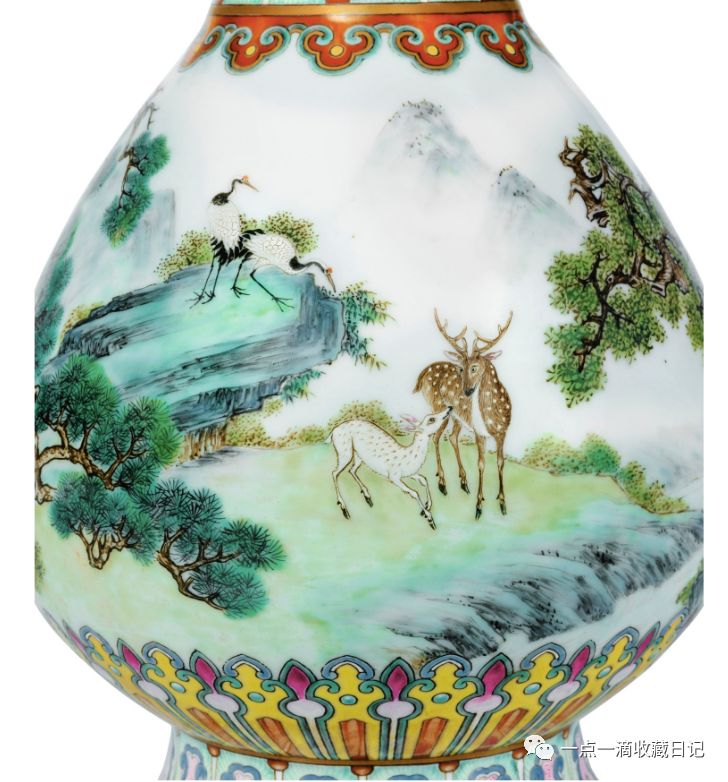 为什么估价这么高？宫粉地洋彩鹤鹿同春如意瓶6月12日巴黎苏富比