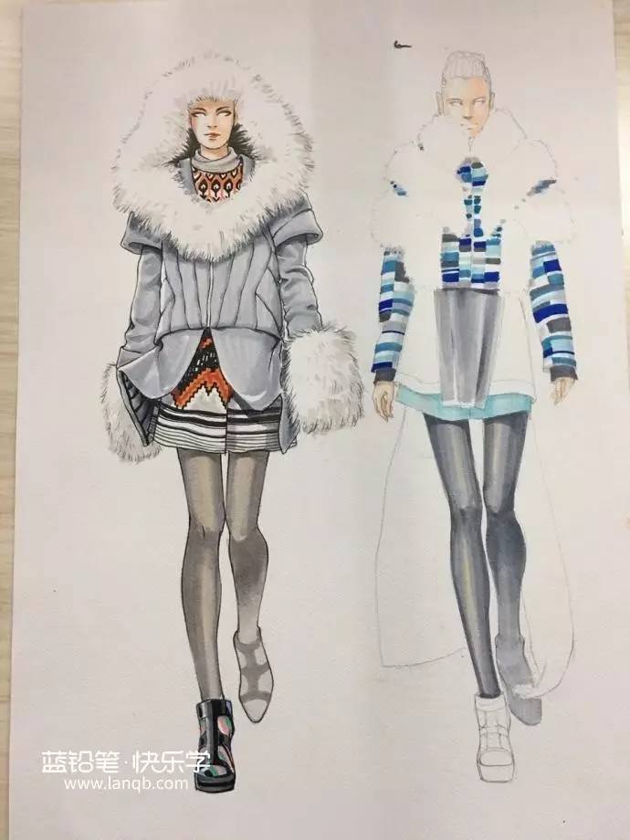 马克笔手绘服装设计教程正面,马克笔服装设计手绘教程视频