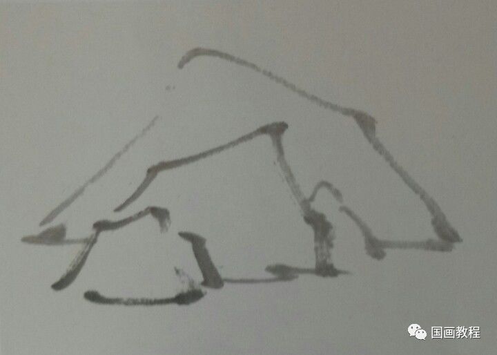 山石画技法,大师黎雄才教你如何画山石