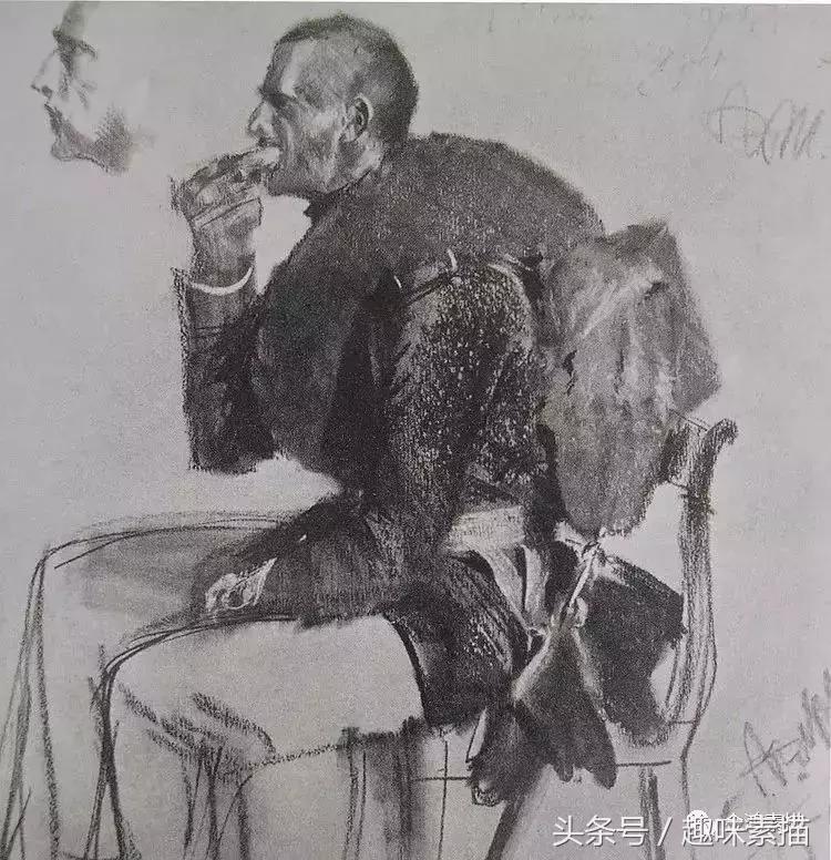 刘斌画家素描作品,俄罗斯十大素描画家