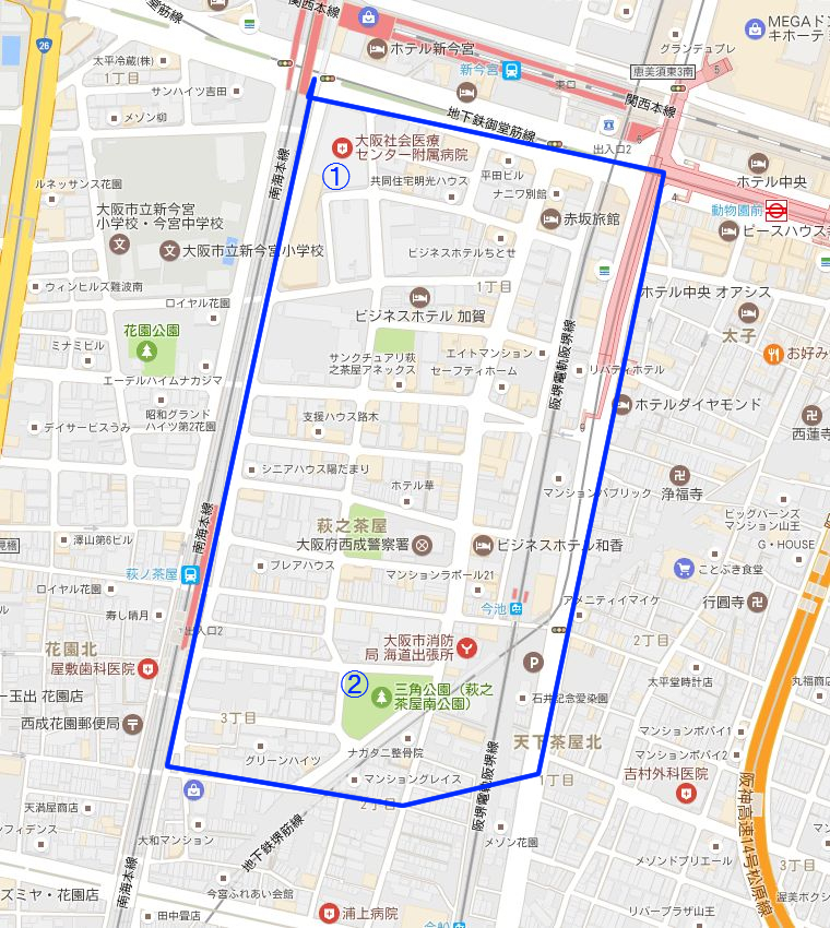 日本大阪治安最安全的地方,大阪西成区治安