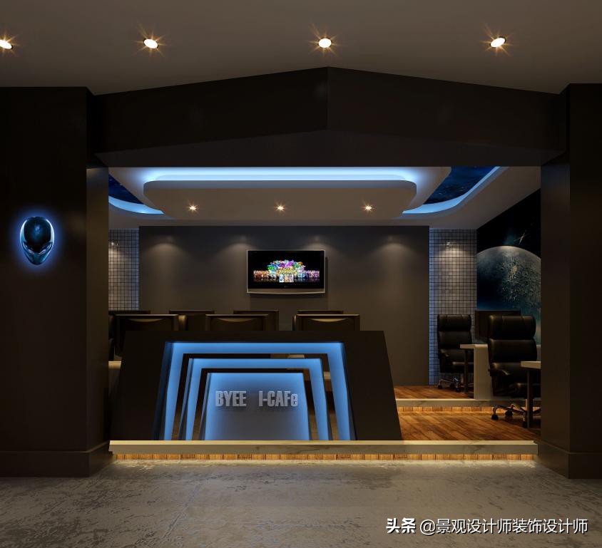 网咖设计效果图,网咖设计图哪找