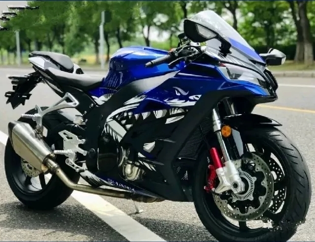 国产大牛珠峰华鹰HY500一比一精仿川崎ZX-10R！