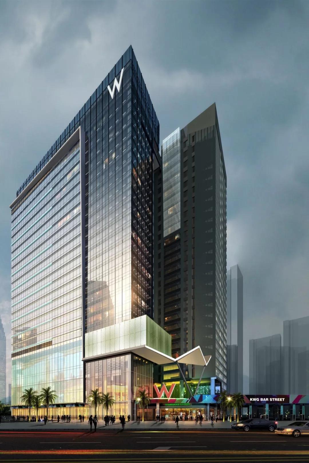 全国9座W酒店建筑欣赏——西安奇特，香港、上海是超高层建筑