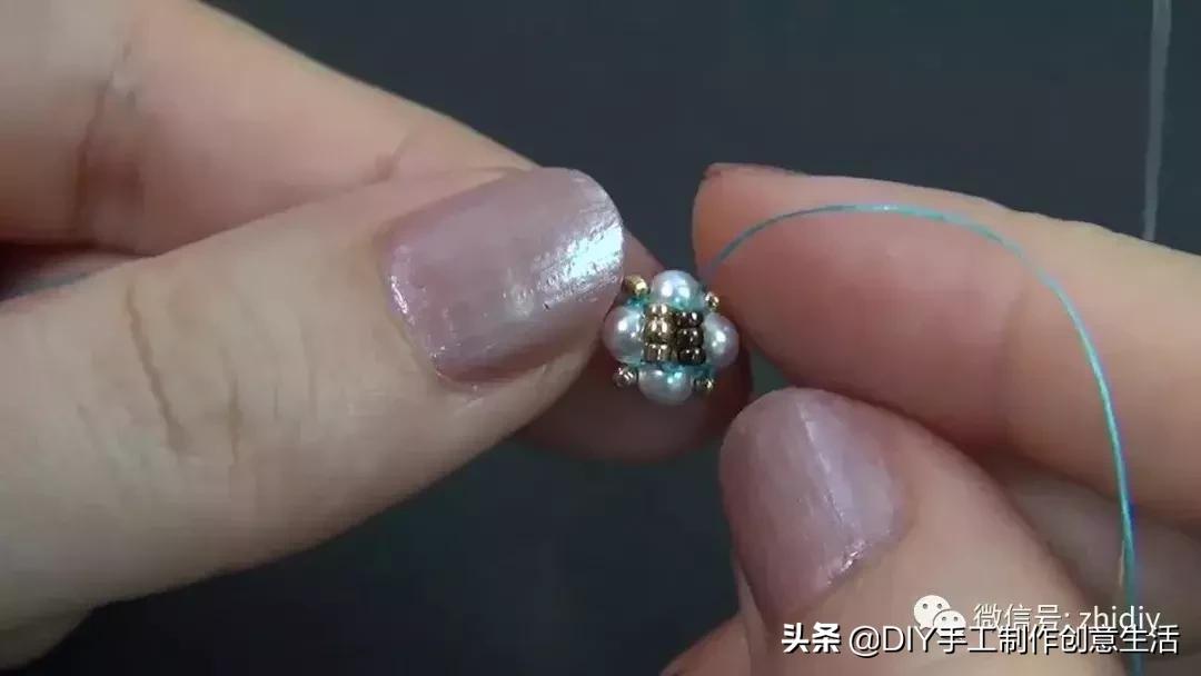 简单手工串珠戒指和发箍,戒指手工diy串珠慢视频