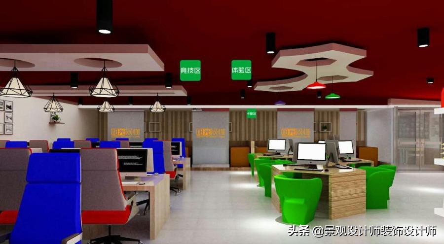 网咖设计效果图,网咖设计图哪找