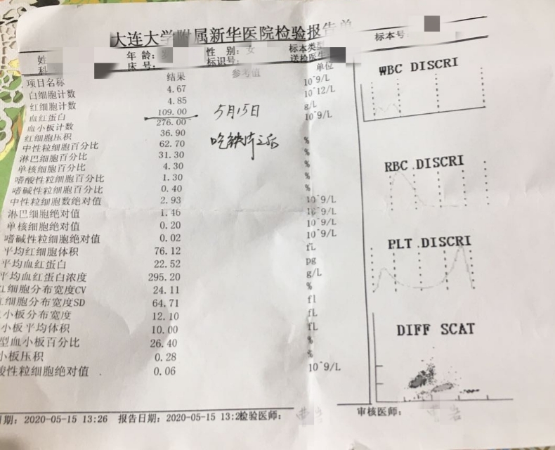 巨大子宫引起的月经量多、痛经、贫血，不用激素、手术和铁剂。