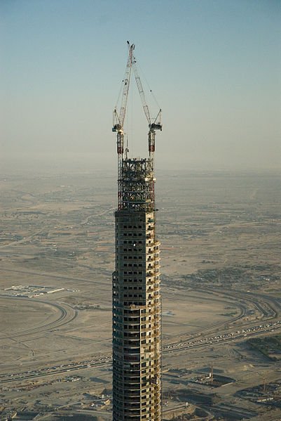 世界第一高建筑迪拜哈利法塔,828米迪拜塔建造全过程