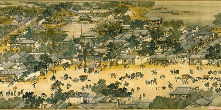 高清清明上河图全景长图下载,清明上河图全卷完整版