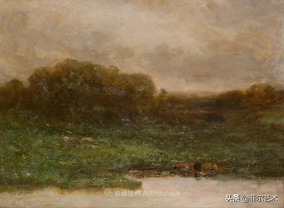 欧洲田园油画风景图片大全,古典油画风景美丽乡村