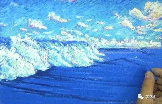重彩油画棒教程简单,油画棒超美超简单