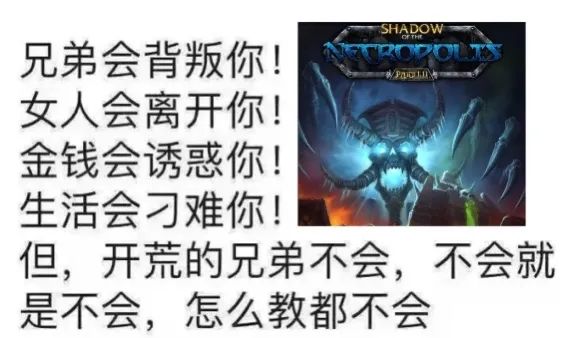 怀旧服:什么都会离开你背叛你刁难你，只有开荒的兄弟不会！