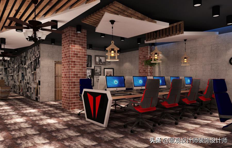 网咖设计效果图,网咖设计图哪找