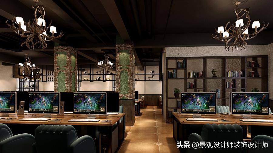 网咖设计效果图,网咖设计图哪找