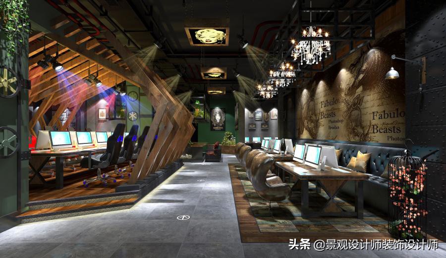 网咖设计效果图,网咖设计图哪找