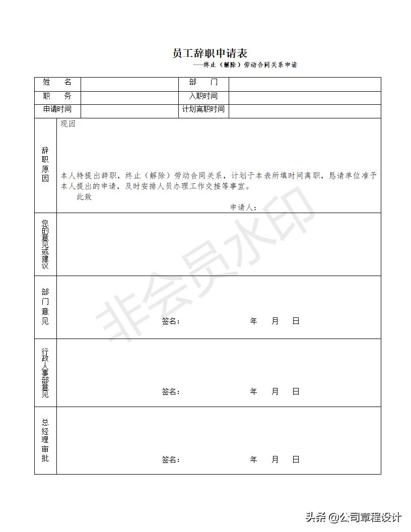 员工离职流程及步骤表,员工离职交接管理规定