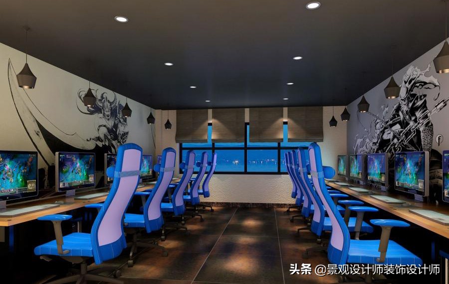 网咖设计效果图,网咖设计图哪找