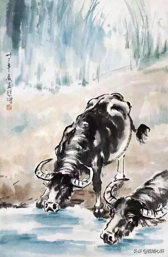 艺术家徐悲鸿资料,中国近代绘画之父徐悲鸿油画作品