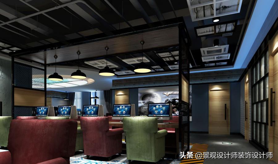 网咖设计效果图,网咖设计图哪找