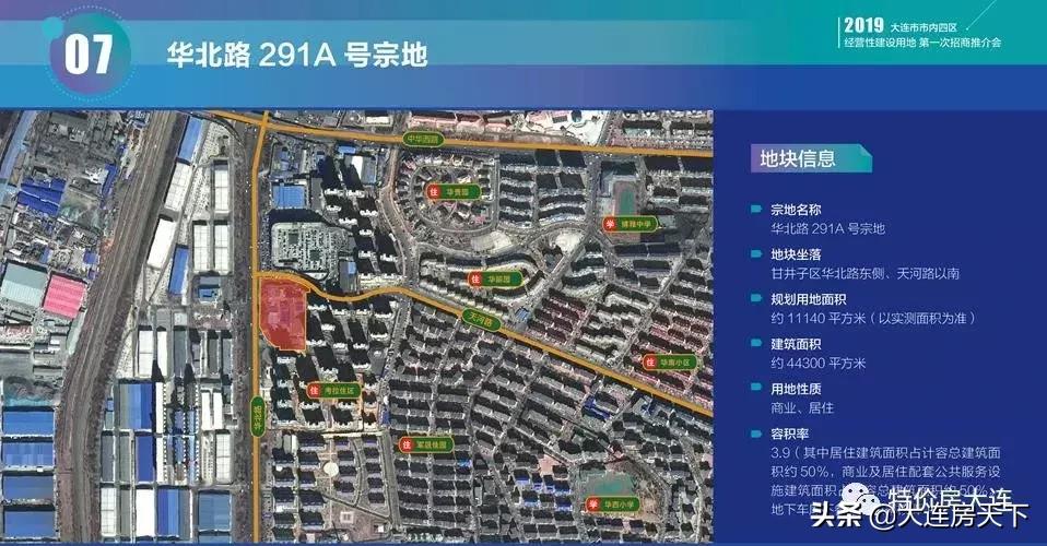 大连市内四区土地推介,大连未来11宗地块