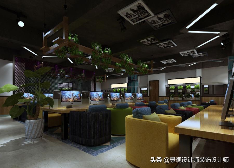 网咖设计效果图,网咖设计图哪找
