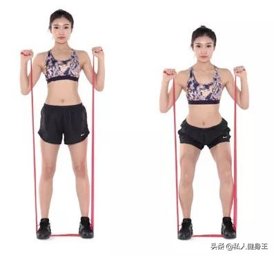 1对哑铃6个动作每天1次适合上班族,哑铃弹力带锻炼