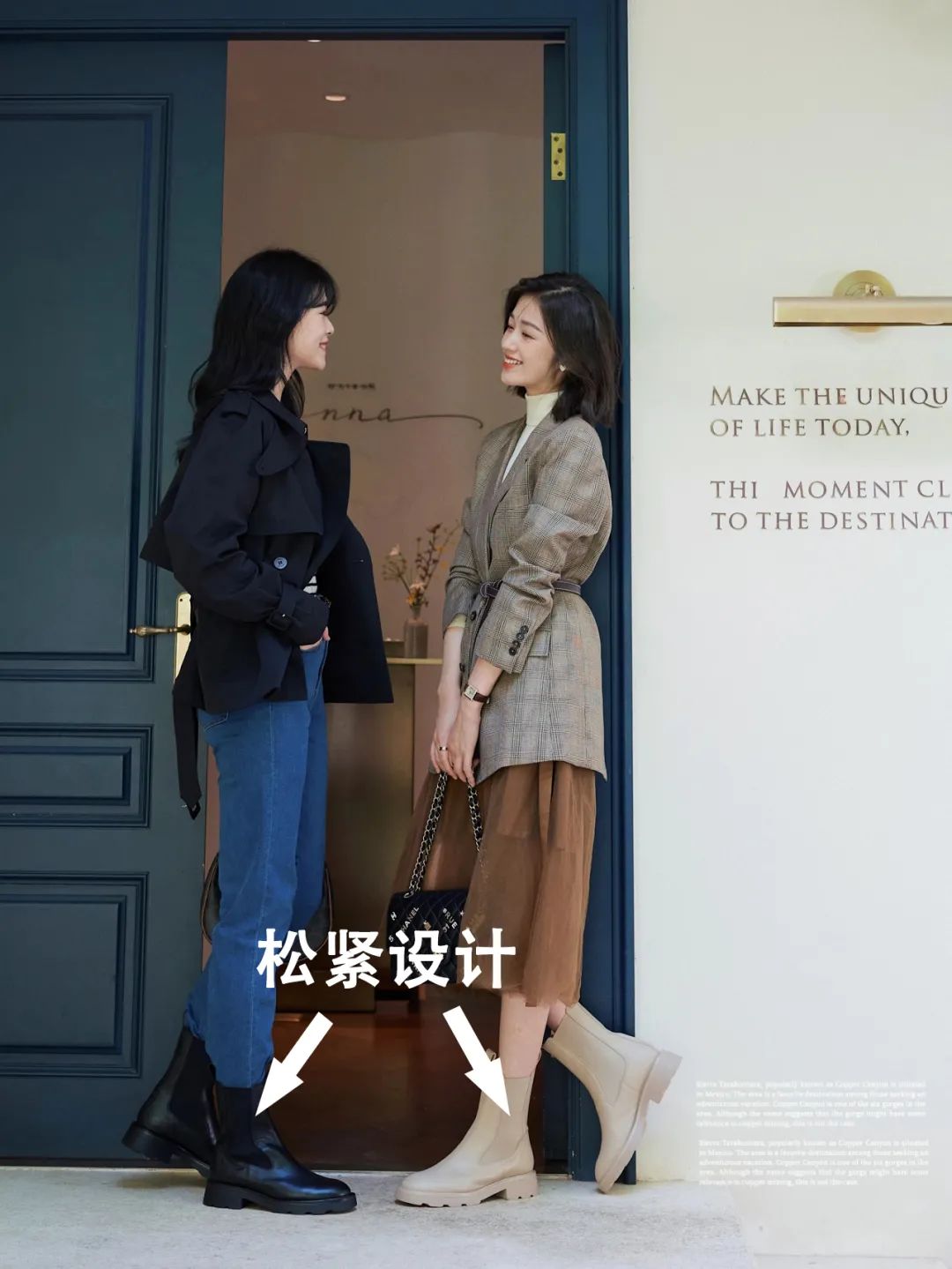 矮个子必备鞋最新款马丁靴,今年最火的中筒靴粗腿圆头马丁靴