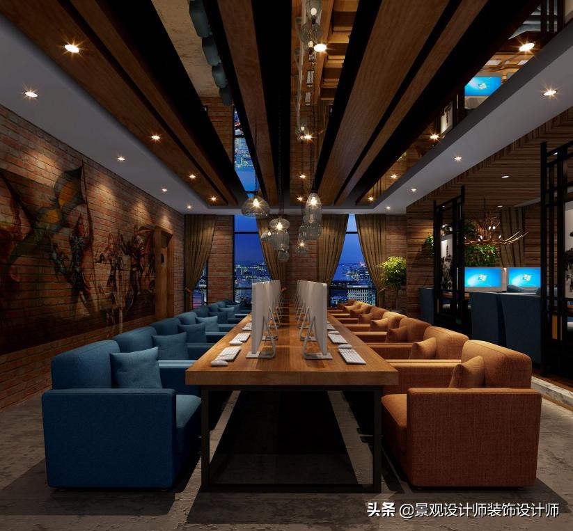 网咖设计效果图,网咖设计图哪找