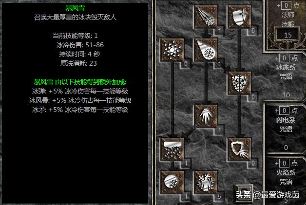 冰法AOE抢眼刷大BOSS速度快？暗黑破坏神2法师四大流派浅析