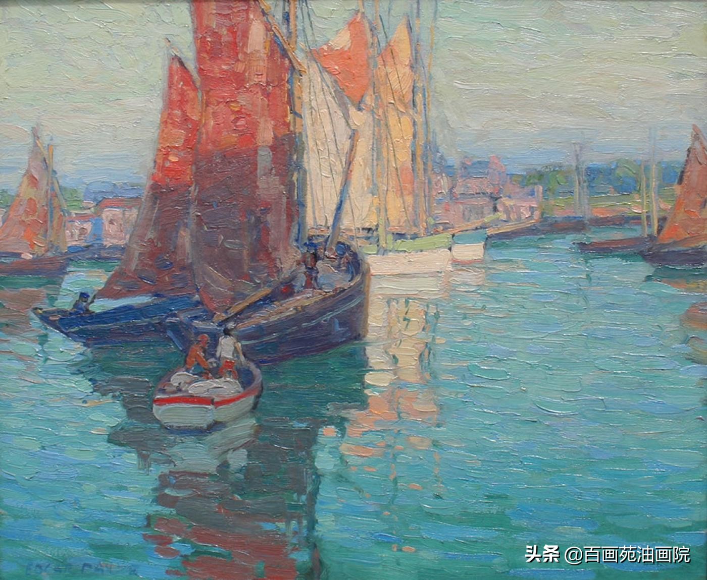 张杰油画作品山非山教程,油画如何配山的颜色