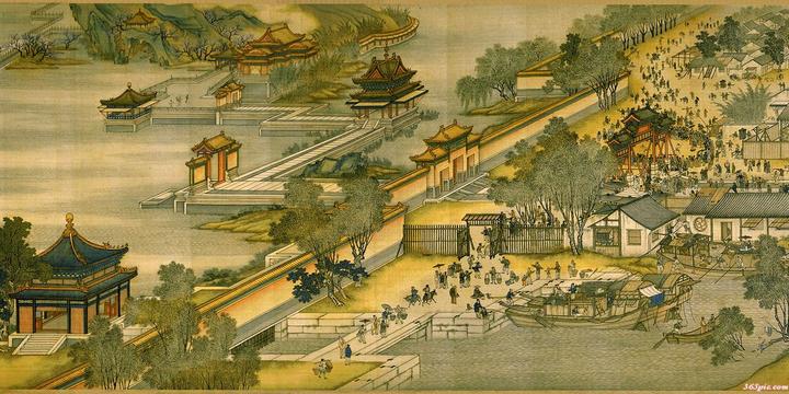 高清清明上河图全景长图下载,清明上河图全卷完整版