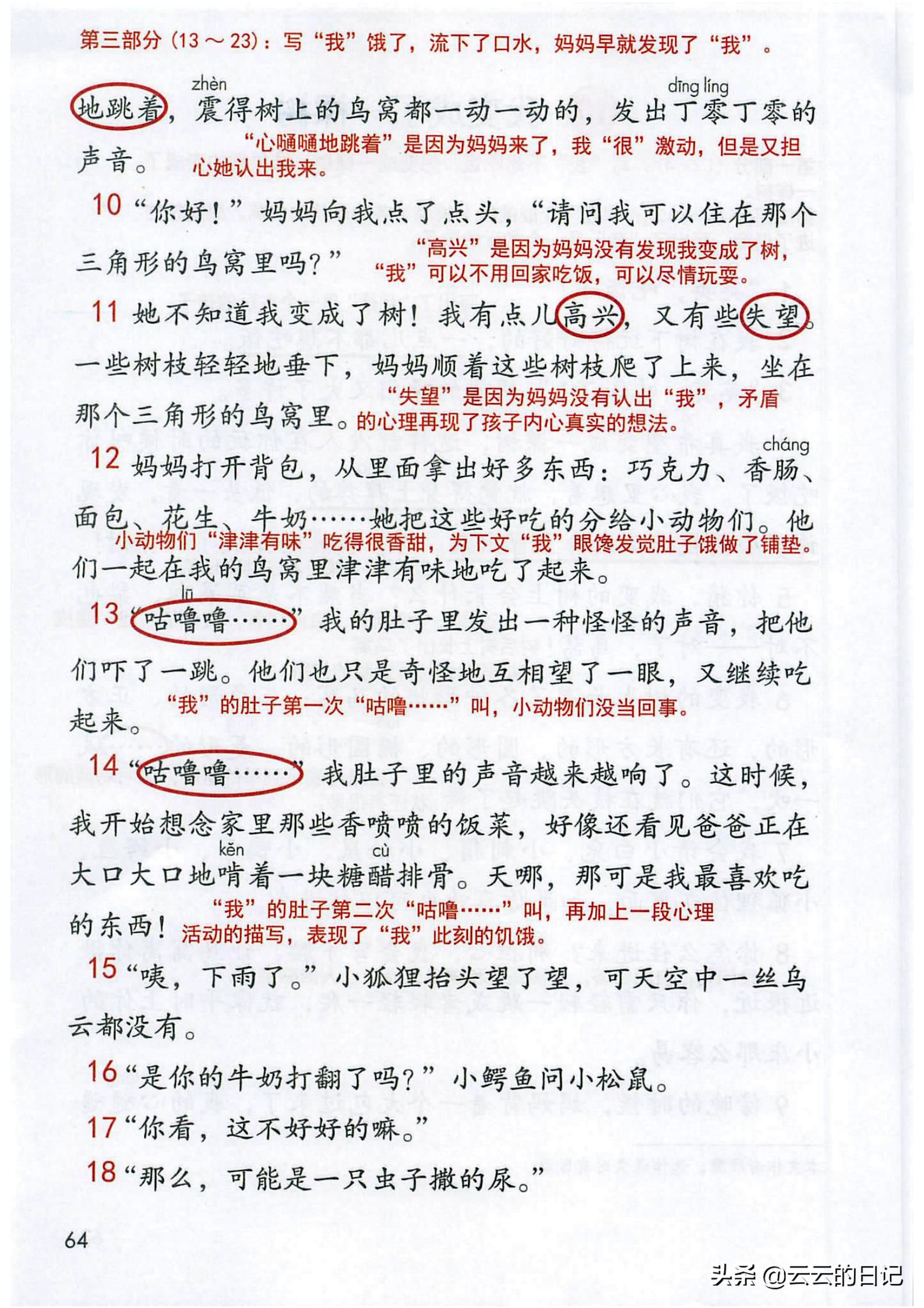 三年级下册语文笔记完整版讲解,三年级下册语文第一课注释