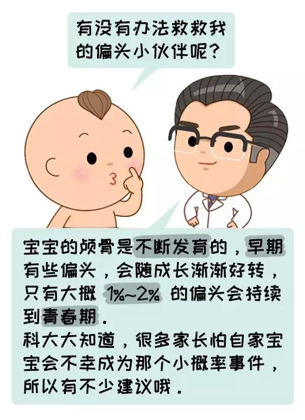 宝宝头睡偏了可以理哪种发型,头睡偏了怎么矫正儿童头型