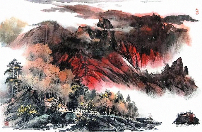 郜宗远水墨山水画作品欣赏,郜宗远作品价格