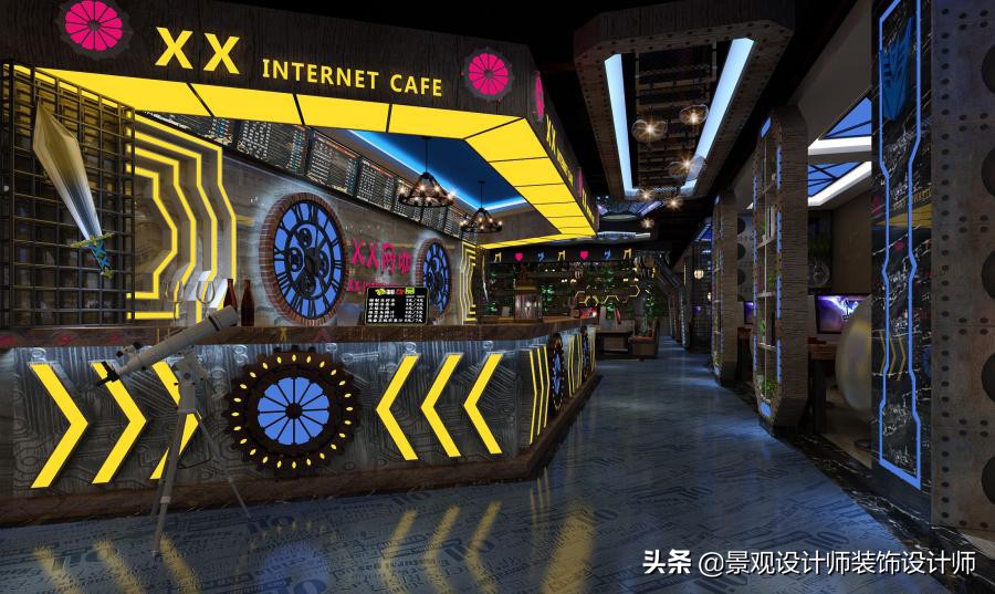 网咖设计效果图,网咖设计图哪找