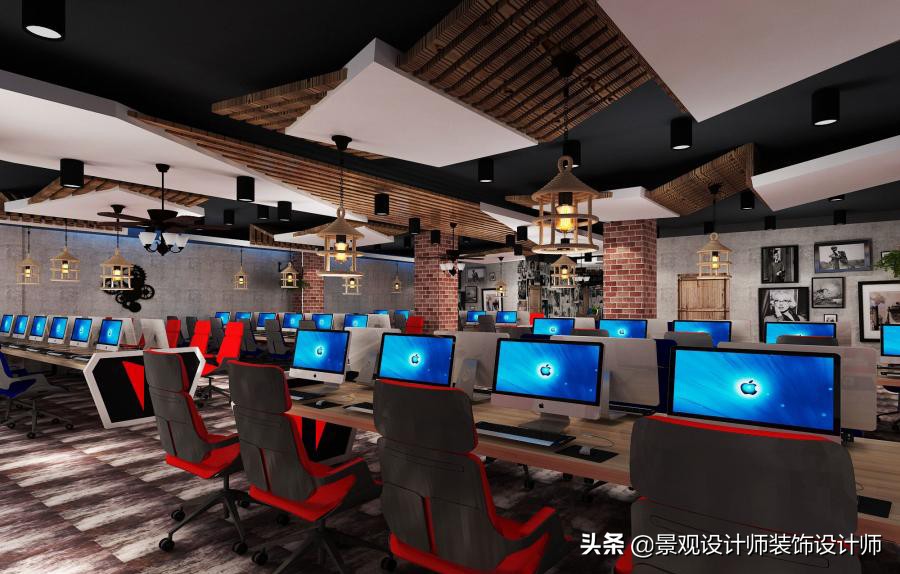 网咖设计效果图,网咖设计图哪找