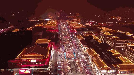 大唐不夜城高清壁纸4k,大雁塔和大唐不夜城官方高清壁纸