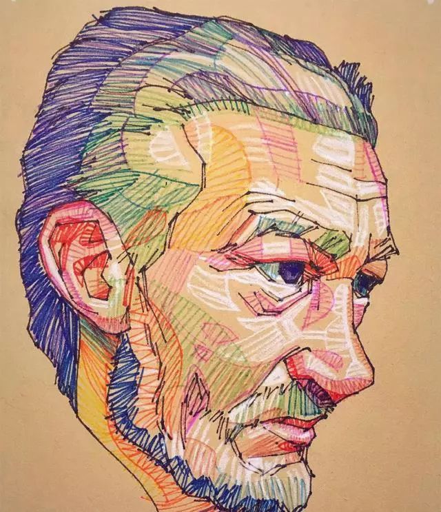 色彩斑斓彩铅画,色彩斑斓的彩铅画超级的美