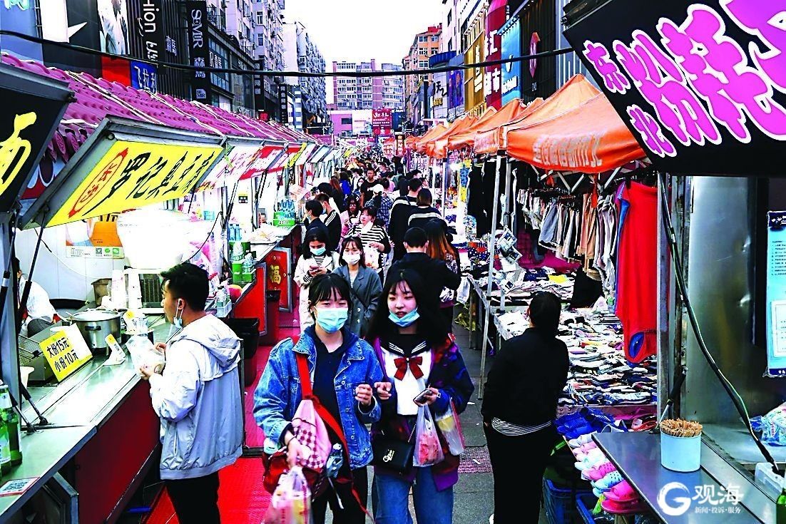 青岛商圈步行街,台东步行街青岛最繁华的商业街
