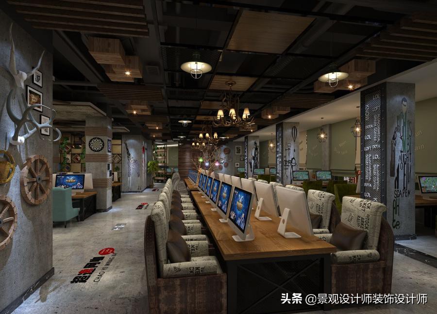 网咖设计效果图,网咖设计图哪找